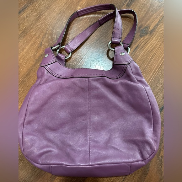 COACH Vintage Soho Lynn Purple Leather Hobo Shoulder Bag - Picture 2 of 14